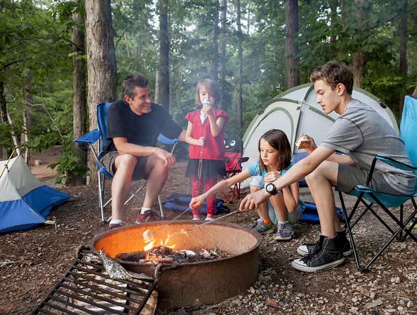 El camping es la convivencia más cercana y sana, aprovechando la naturaleza